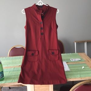 Banana Republic red button down dress